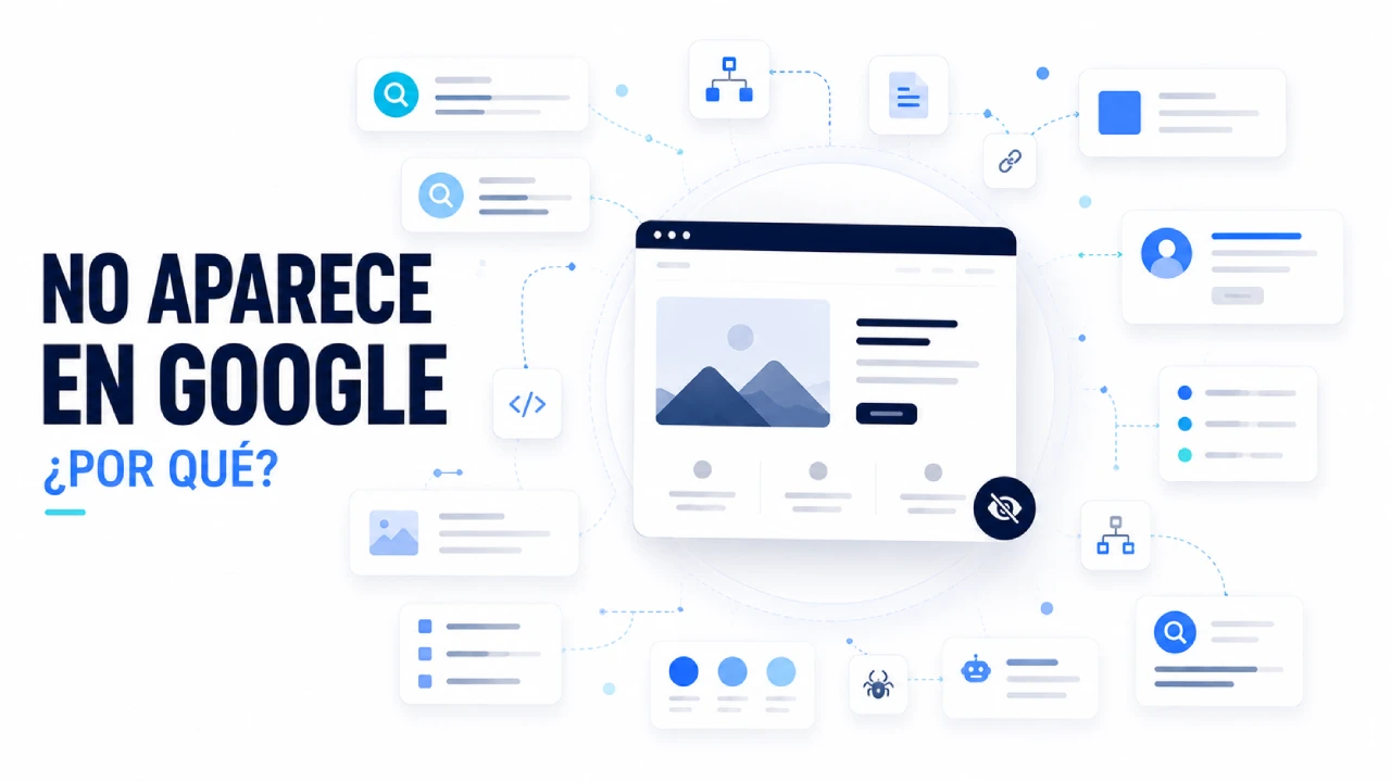 Por qué tu página web no aparece en Google aunque ya esté publicada